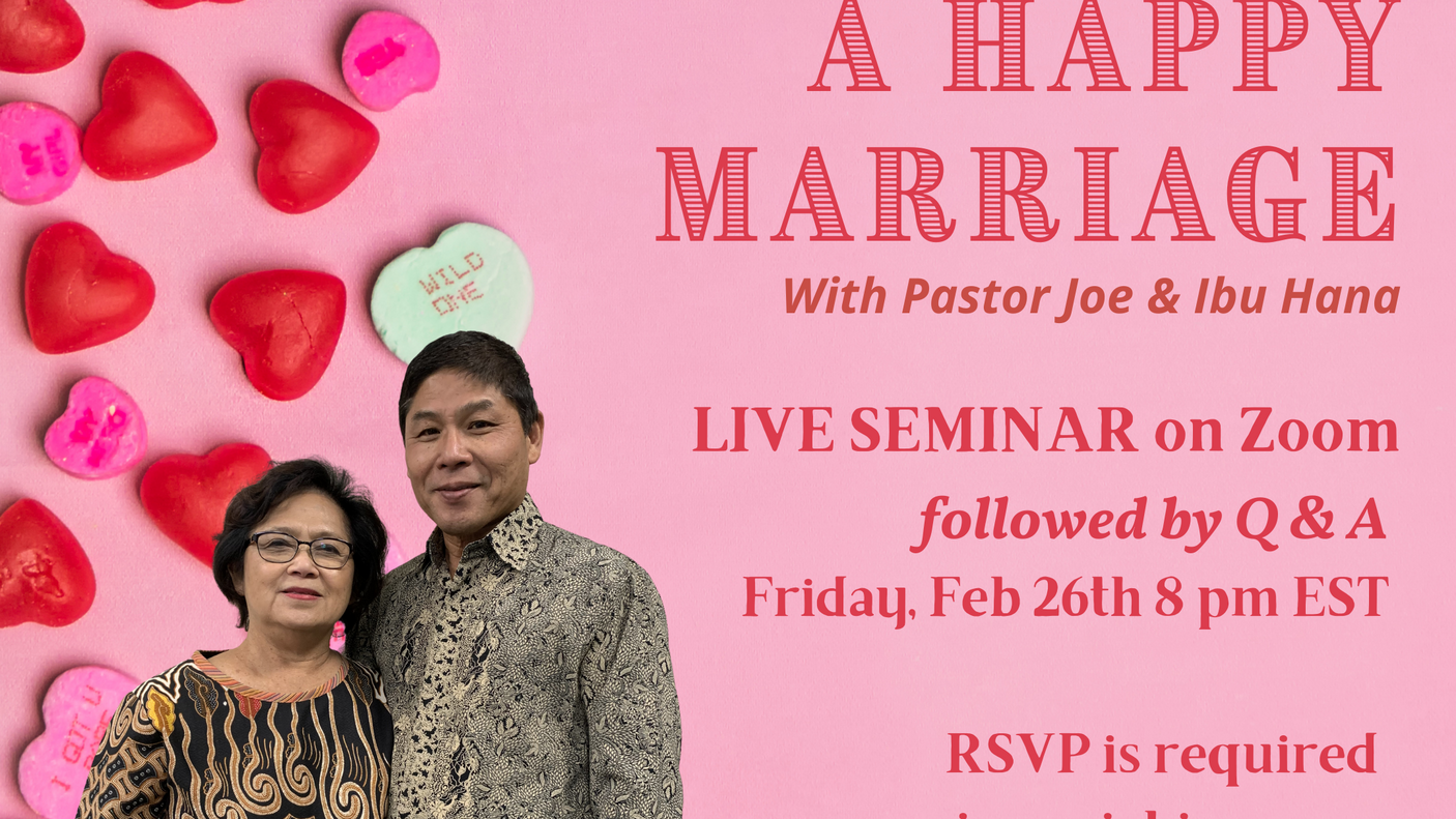 The Key of Happy Marriage Seminar/ Q&A LIVE Recording